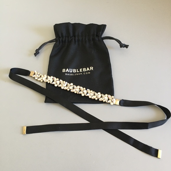 BaubleBar Jewelry - BaubleBar Crystal Ribbon Choker or Hair Piece